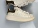 Alexander McQueen Leather White Sneakers Chain Size ~38 tgtrlmgor фото 8