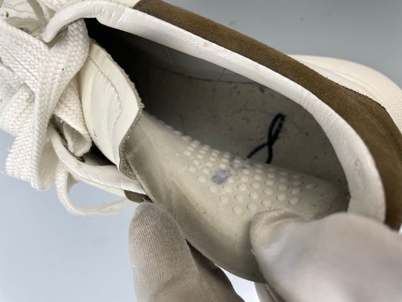 Alexander McQueen Leather White Sneakers Chain Size ~38 tgtrlmgor фото