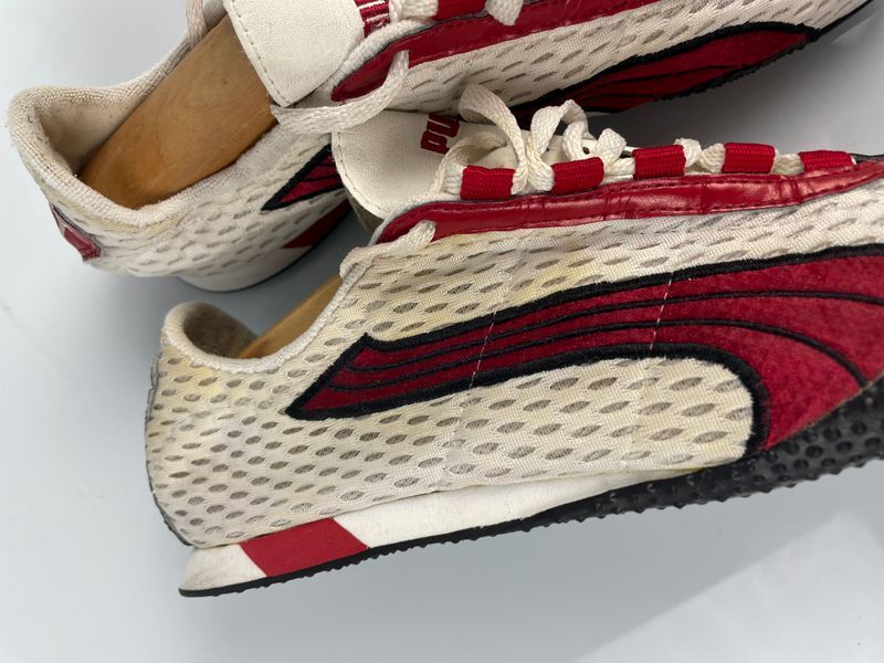 Puma Y2K Vintage Speedcat Sneakers Size 42 White Red vrrrrrr фото