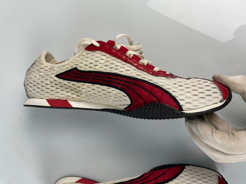 Puma Y2K Vintage Speedcat Sneakers Size 42 White Red vrrrrrr фото