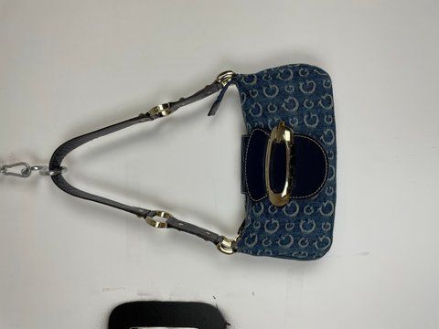 Guess Vintage Monogram Baugette Bag Mini , Blue