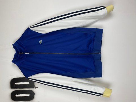 Lacoste Zip Up Jacket Blue/White , Assorts, M