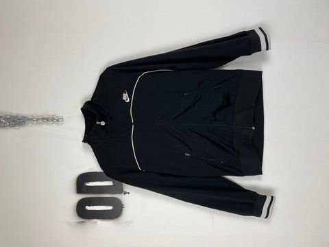 Nike Vintage Track Jacket Zip Up Black, Black, S